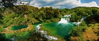 Фотообои Панорама водопада